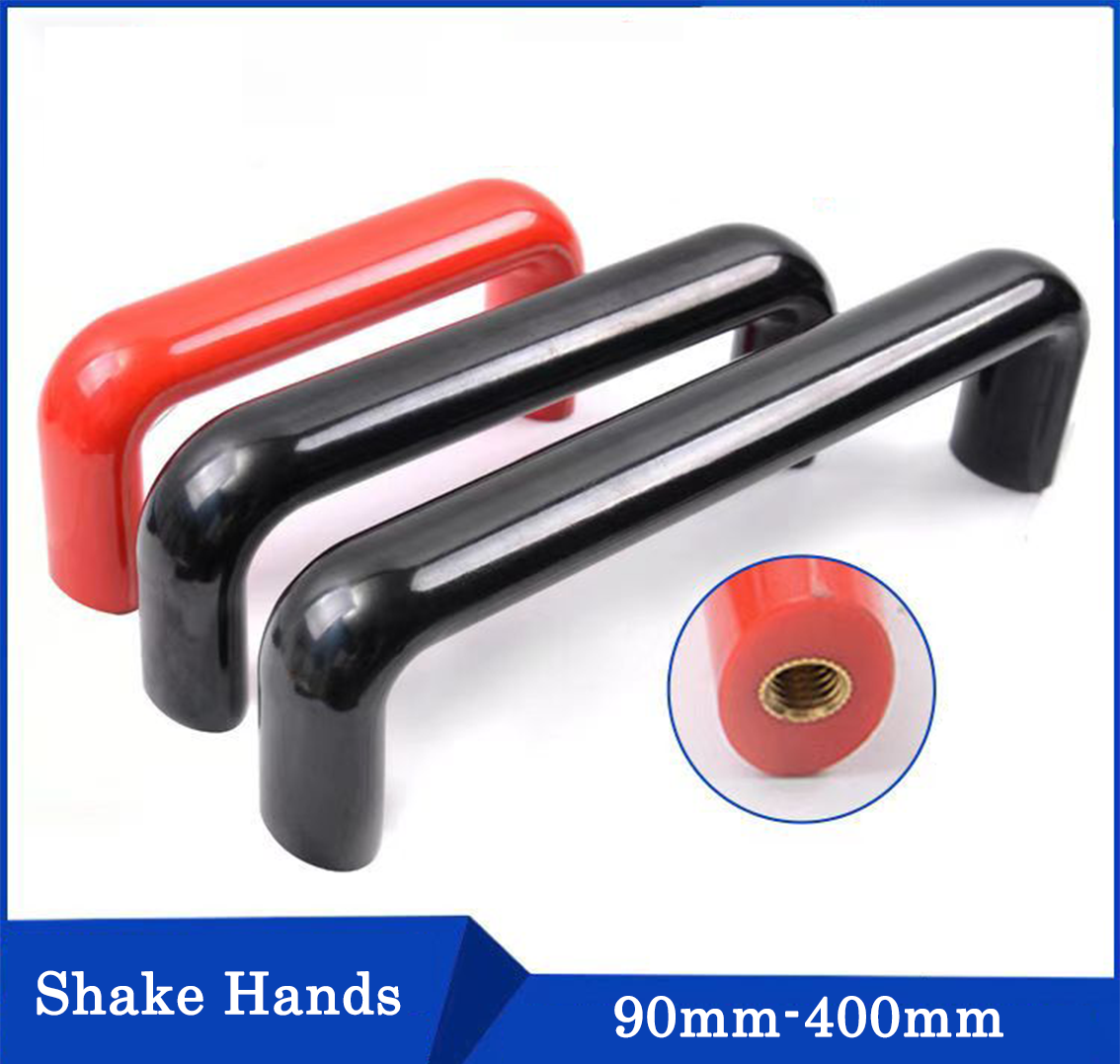 Home Improvement And Hardware - 1/3Pcs Elliptical Rubber Wood Red/Black Cabinet
