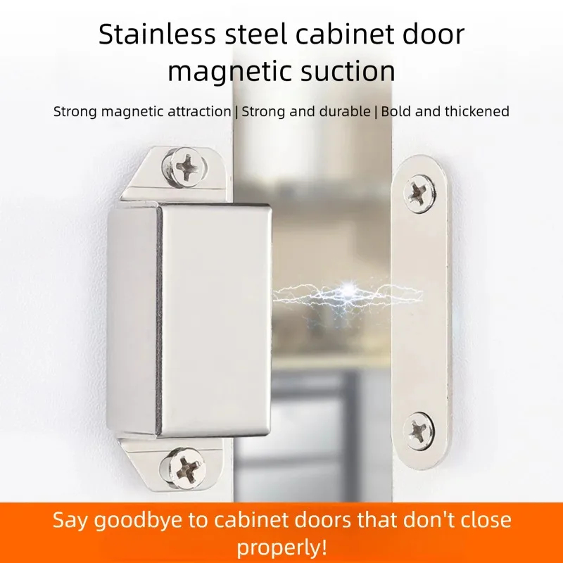 Home Improvement And Hardware - Stainless Steel Magnetic Door Buckle Chrome