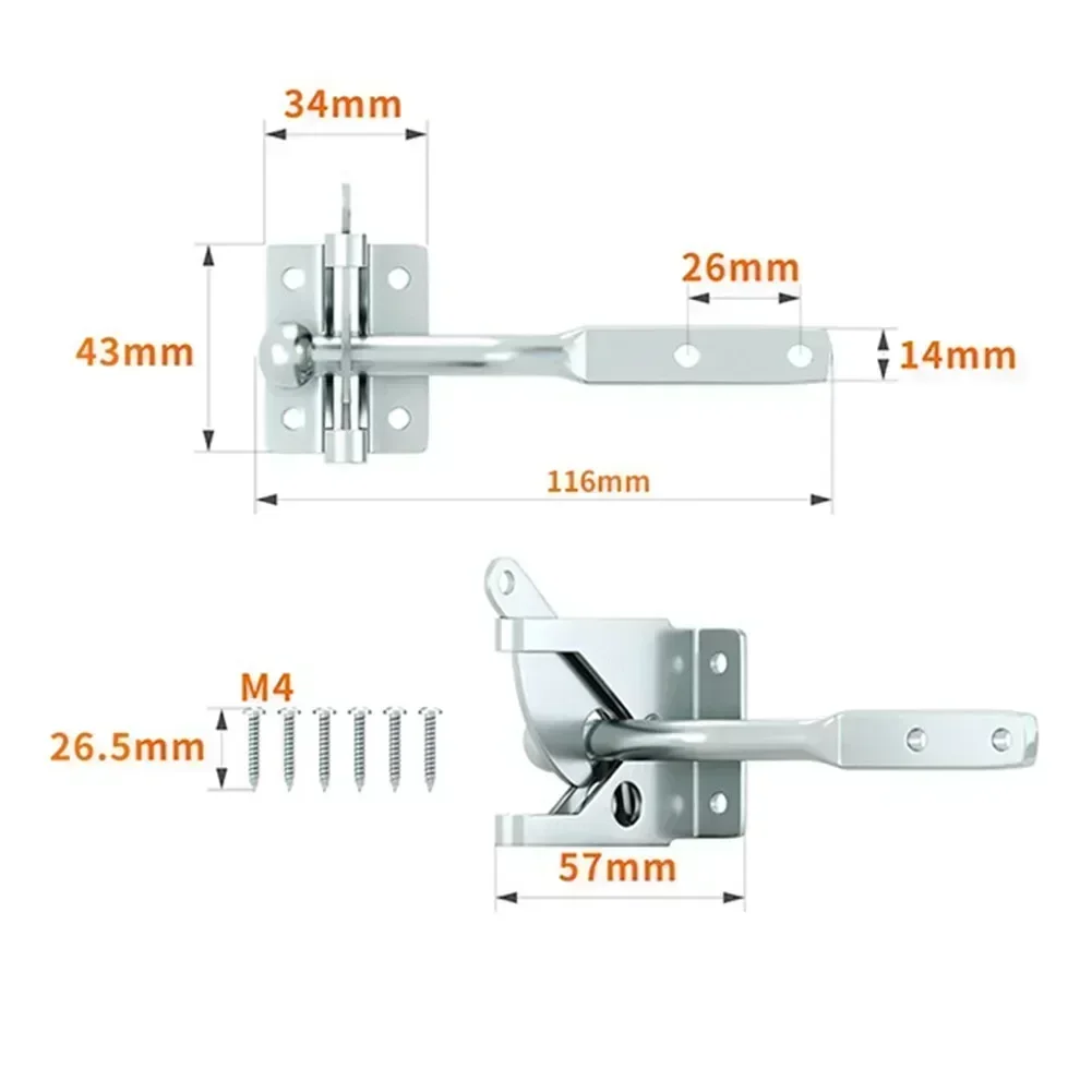 Fence Latch Doors Lock Fence L - Home Improvement And Hardware ulasan dan harga